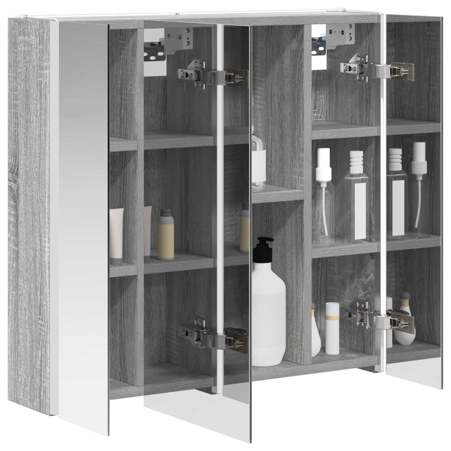 Badkamer spiegelkast Grijs Sonoma 63,5 x 15,5 x 60,5 cm