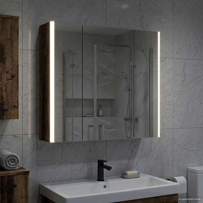 Badkamer spiegelkast Oudhout 63,5 x 15,5 x 60,5 cm Bewerkt hout