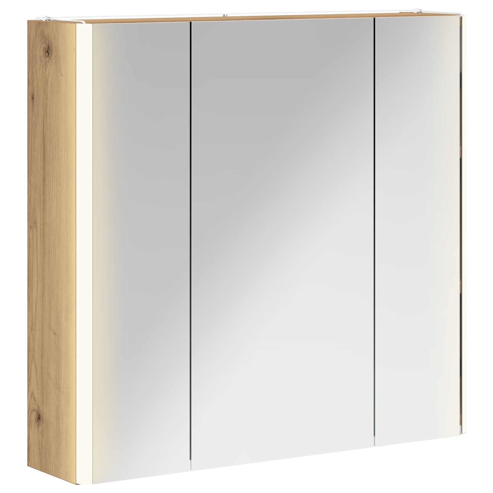 Badkamer spiegelkast Ambachtelijk eiken 63,5 x 15,5 x 60,5 cm