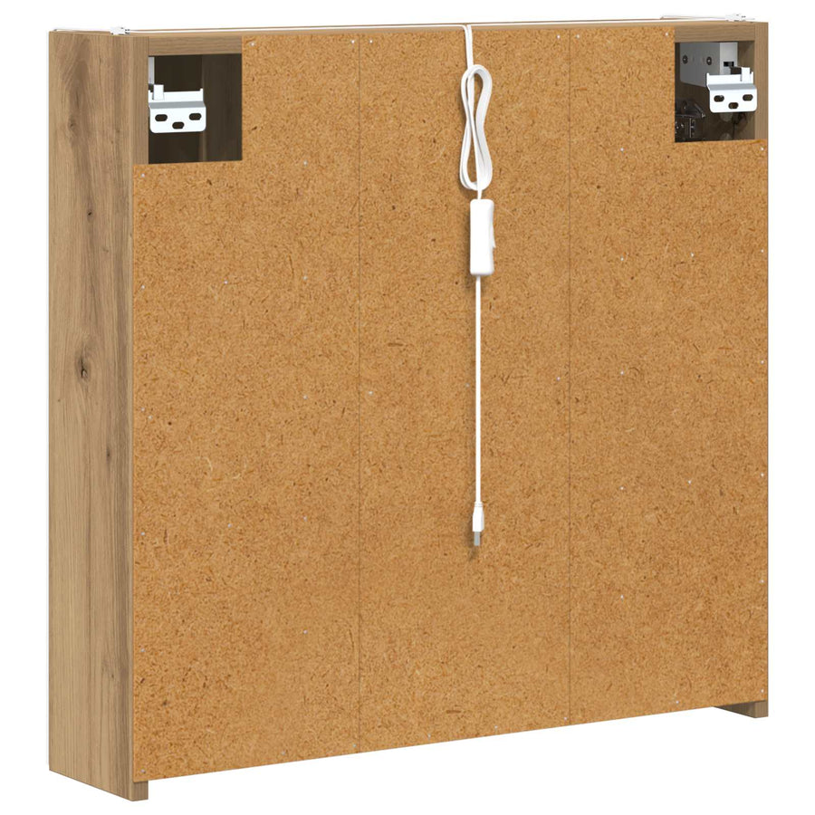 Badkamer spiegelkast Ambachtelijk eiken 63,5 x 15,5 x 60,5 cm