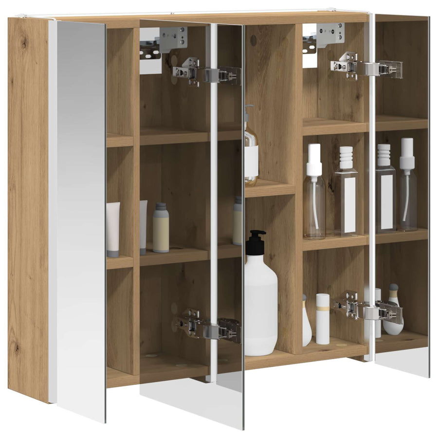 Badkamer spiegelkast Ambachtelijk eiken 63,5 x 15,5 x 60,5 cm