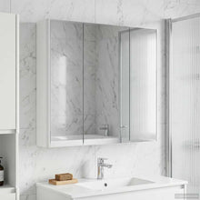Badkamer spiegelkast Wit 73,5 x 15,5 x 70 cm Bewerkt hout
