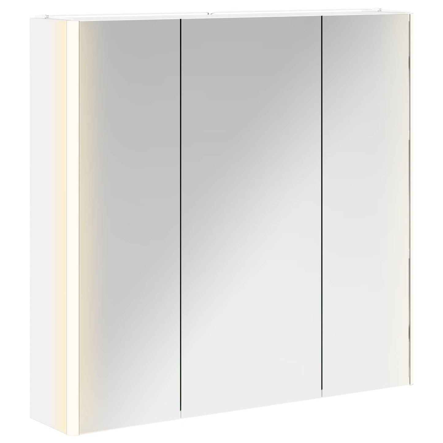 Badkamer spiegelkast Wit 73,5 x 15,5 x 70 cm Bewerkt hout
