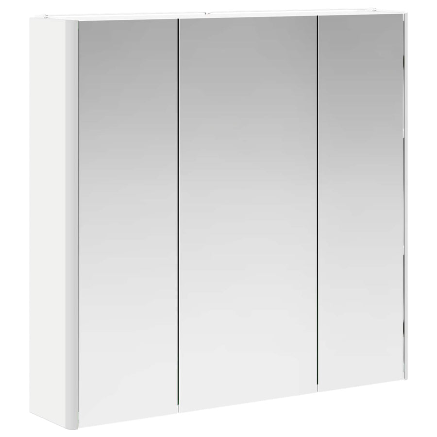 Badkamer spiegelkast Wit 73,5 x 15,5 x 70 cm Bewerkt hout