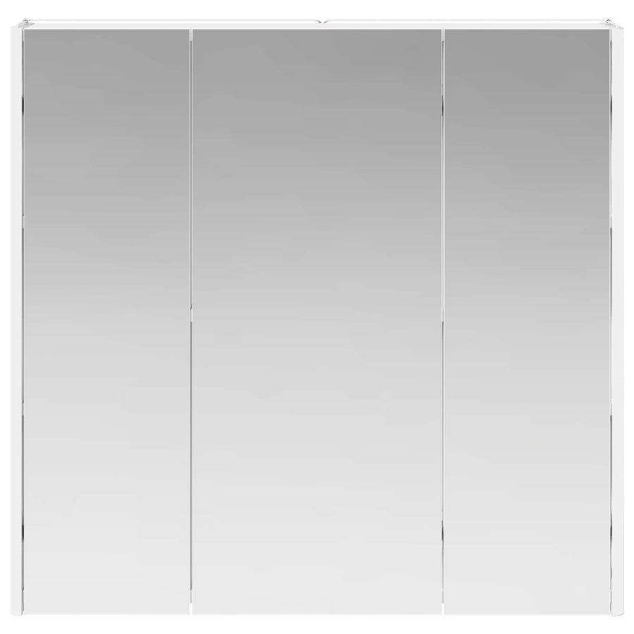 Badkamer spiegelkast Wit 73,5 x 15,5 x 70 cm Bewerkt hout