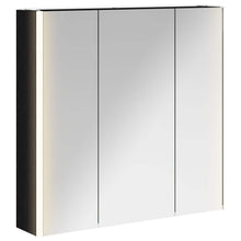 Badkamer spiegelkast met plank Zwart Eiken 73,5 x 15,5 x 70 cm