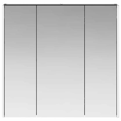 Badkamer spiegelkast met plank Zwart Eiken 73,5 x 15,5 x 70 cm