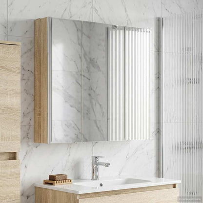 Badkamer spiegelkast met plank Sonoma Eiken 73,5 x 15,5 x 70 cm
