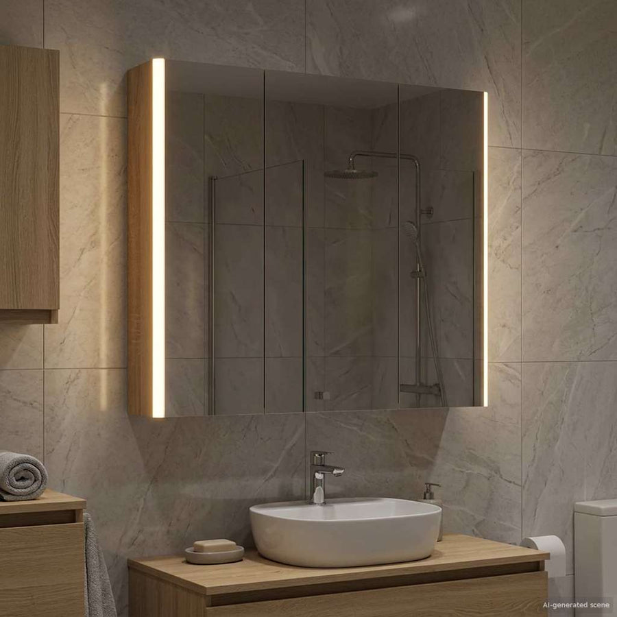 Badkamer spiegelkast met plank Sonoma Eiken 73,5 x 15,5 x 70 cm