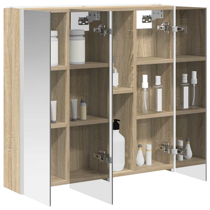 Badkamer spiegelkast met plank Sonoma Eiken 73,5 x 15,5 x 70 cm