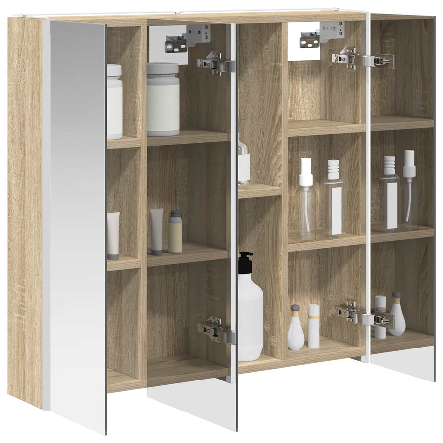 Badkamer spiegelkast met plank Sonoma Eiken 73,5 x 15,5 x 70 cm