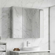 Badkamer spiegelkast met plank Beton Grijs 73,5 x 15,5 x 70 cm