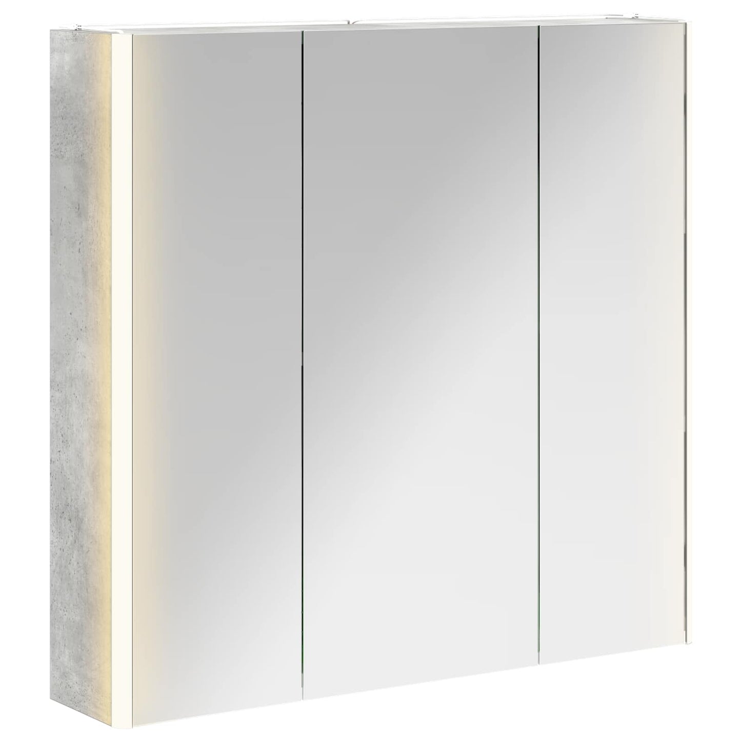 Badkamer spiegelkast met plank Beton Grijs 73,5 x 15,5 x 70 cm