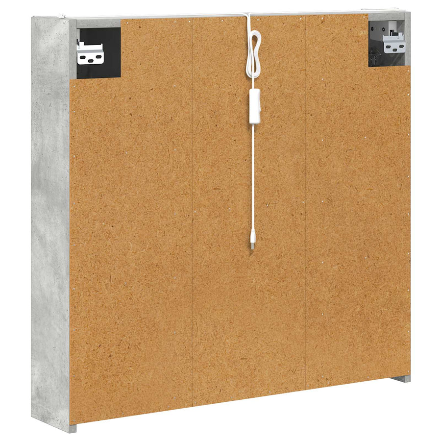 Badkamer spiegelkast met plank Beton Grijs 73,5 x 15,5 x 70 cm