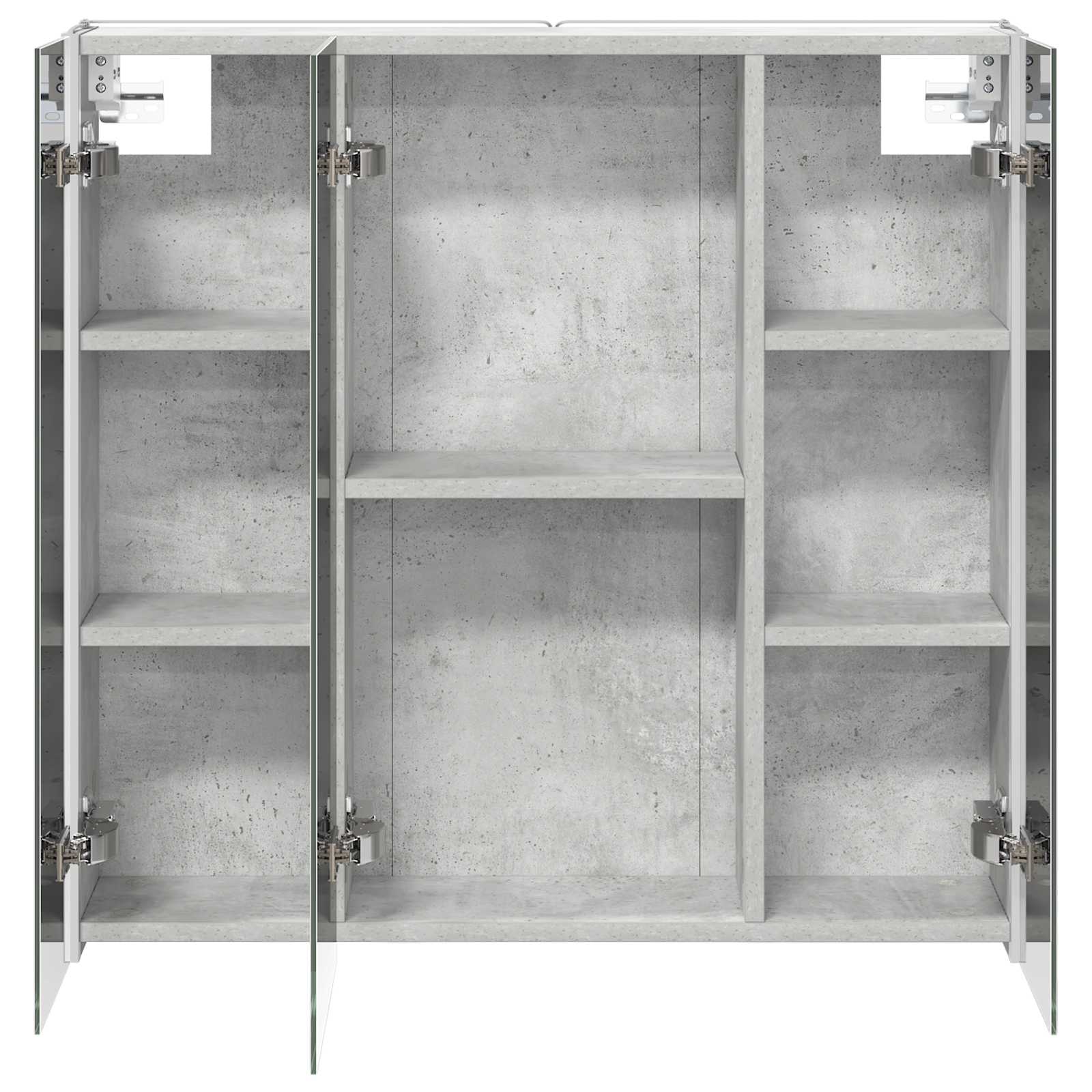 Badkamer spiegelkast met plank Beton Grijs 73,5 x 15,5 x 70 cm