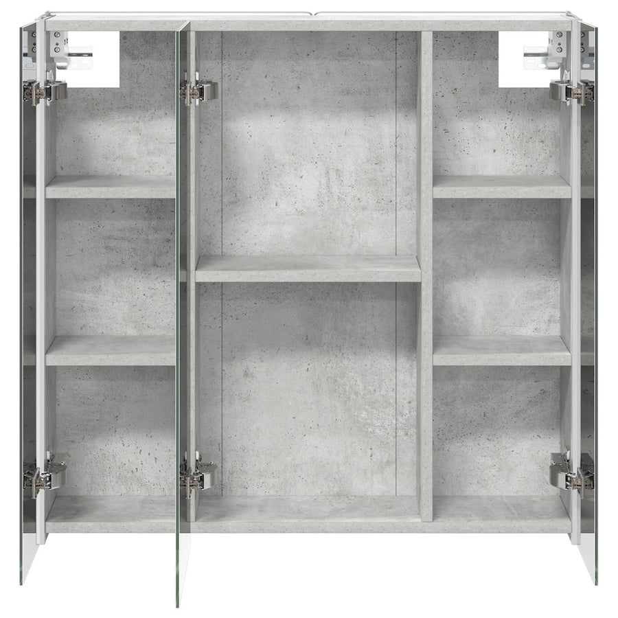 Badkamer spiegelkast met plank Beton Grijs 73,5 x 15,5 x 70 cm
