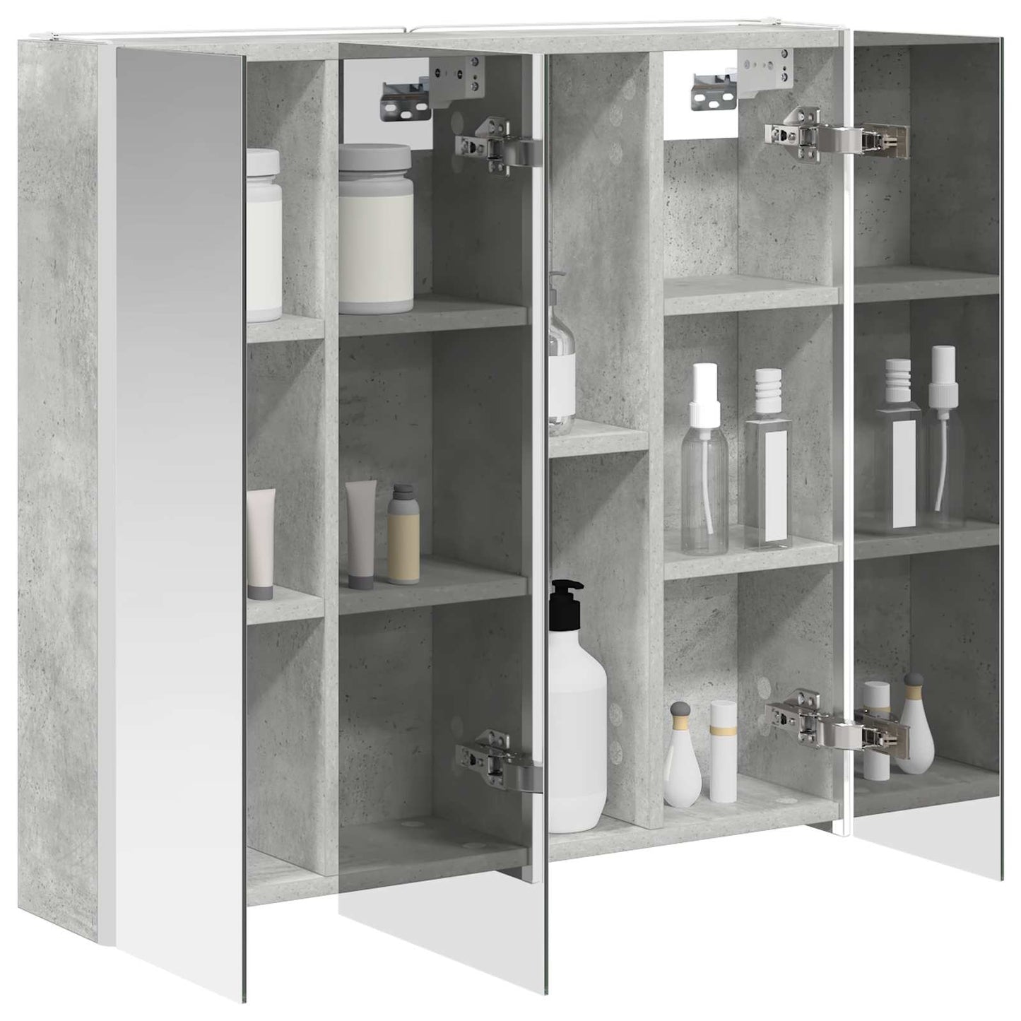 Badkamer spiegelkast met plank Beton Grijs 73,5 x 15,5 x 70 cm