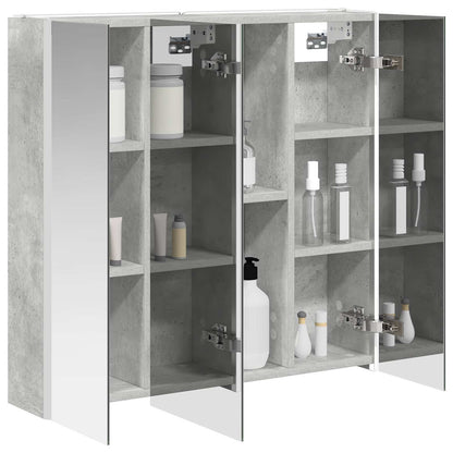 Badkamer spiegelkast met plank Beton Grijs 73,5 x 15,5 x 70 cm