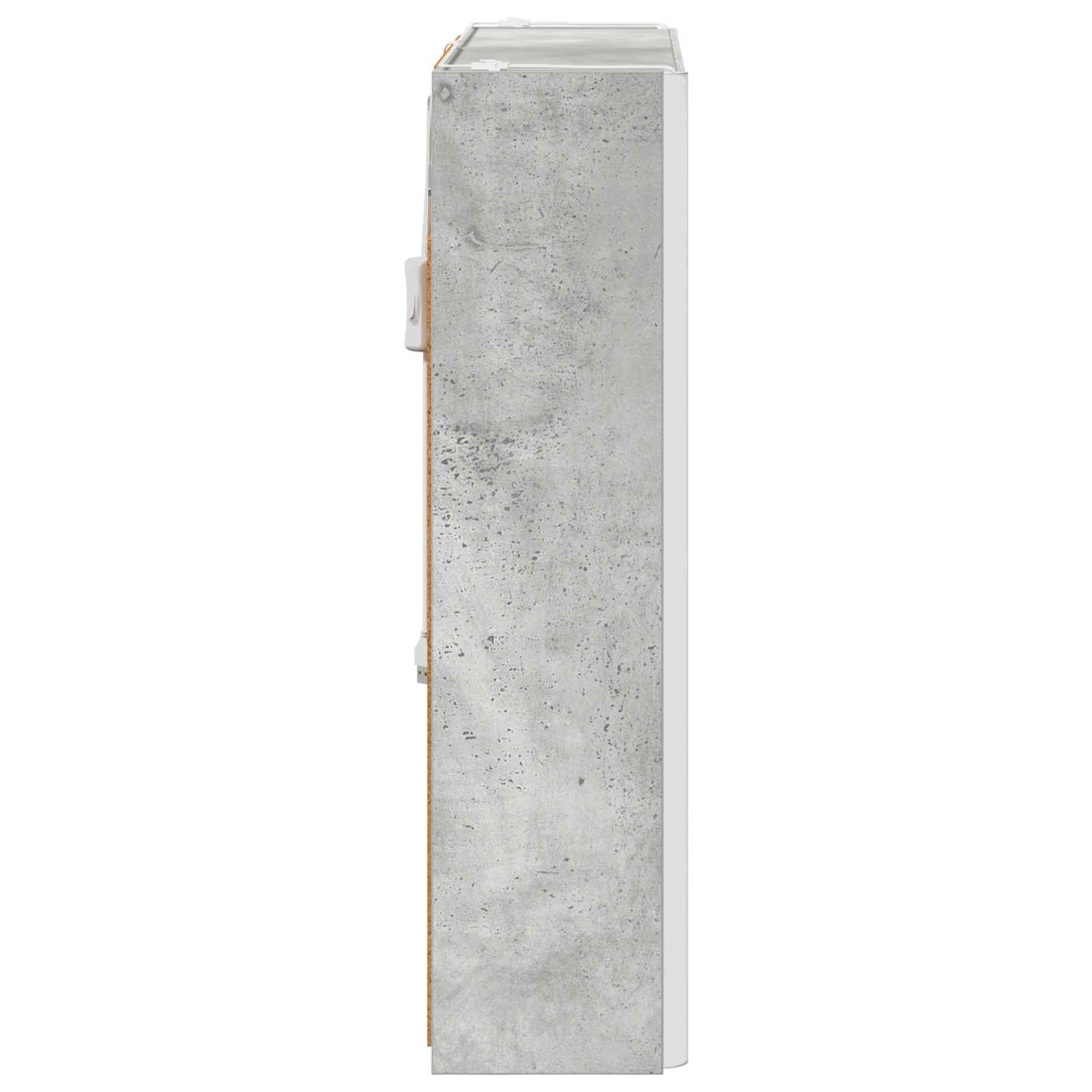 Badkamer spiegelkast met plank Beton Grijs 73,5 x 15,5 x 70 cm