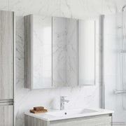 Badkamer spiegelkast 73,5x15,5x70 cm grijs Sonoma