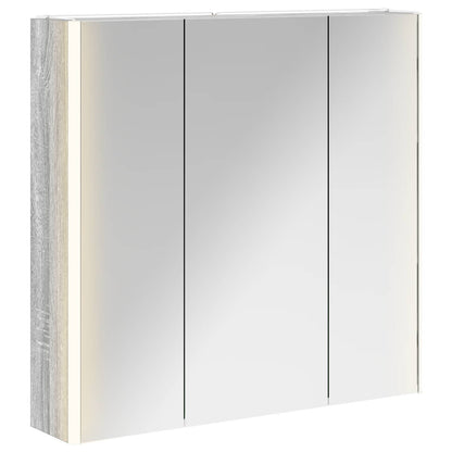 Badkamer spiegelkast met plank Grijs Sonoma 73,5 x 15,5 x 70 cm