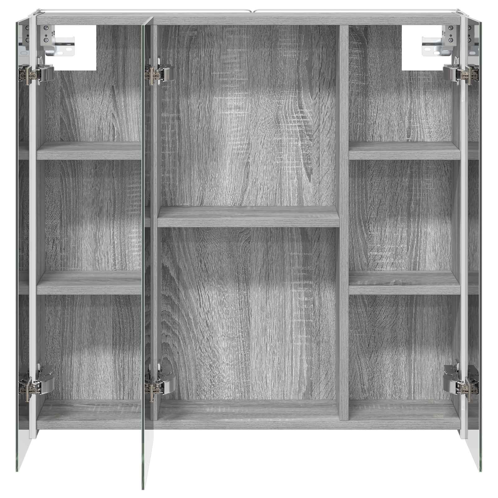 Badkamer spiegelkast met plank Grijs Sonoma 73,5 x 15,5 x 70 cm
