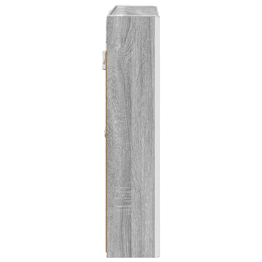 Badkamer spiegelkast met plank Grijs Sonoma 73,5 x 15,5 x 70 cm