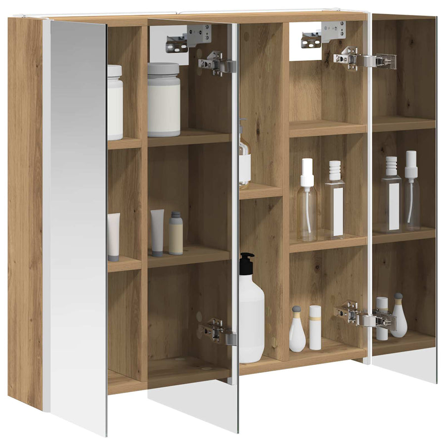 Badkamer spiegelkast Ambachtelijk eiken 73,5 x 15,5 x 70 cm