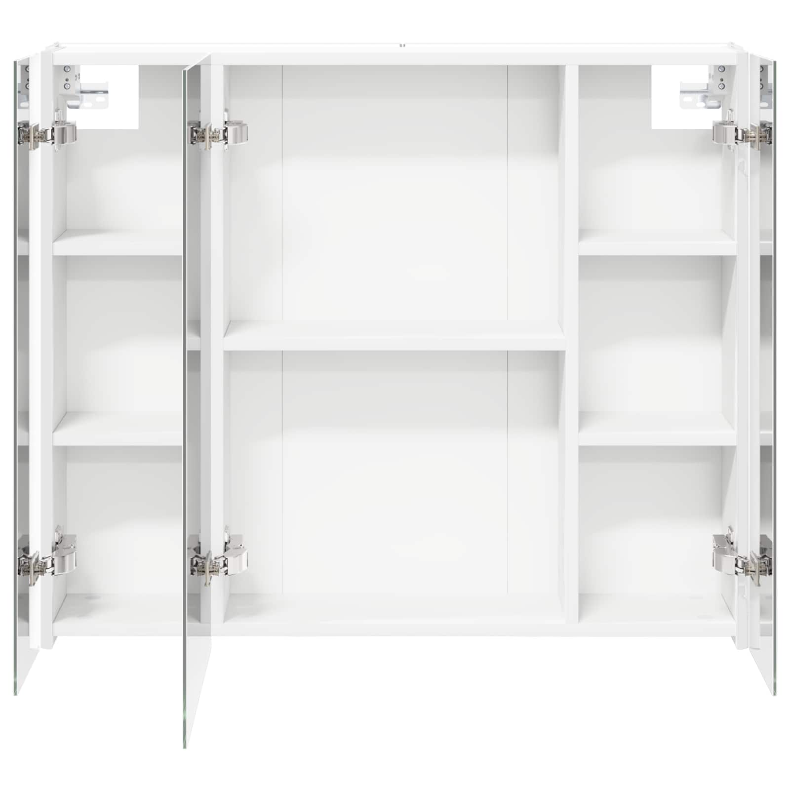 Badkamer spiegelkast voor Wit 83,5 x 15,5 x 70 cm Bewerkt hout