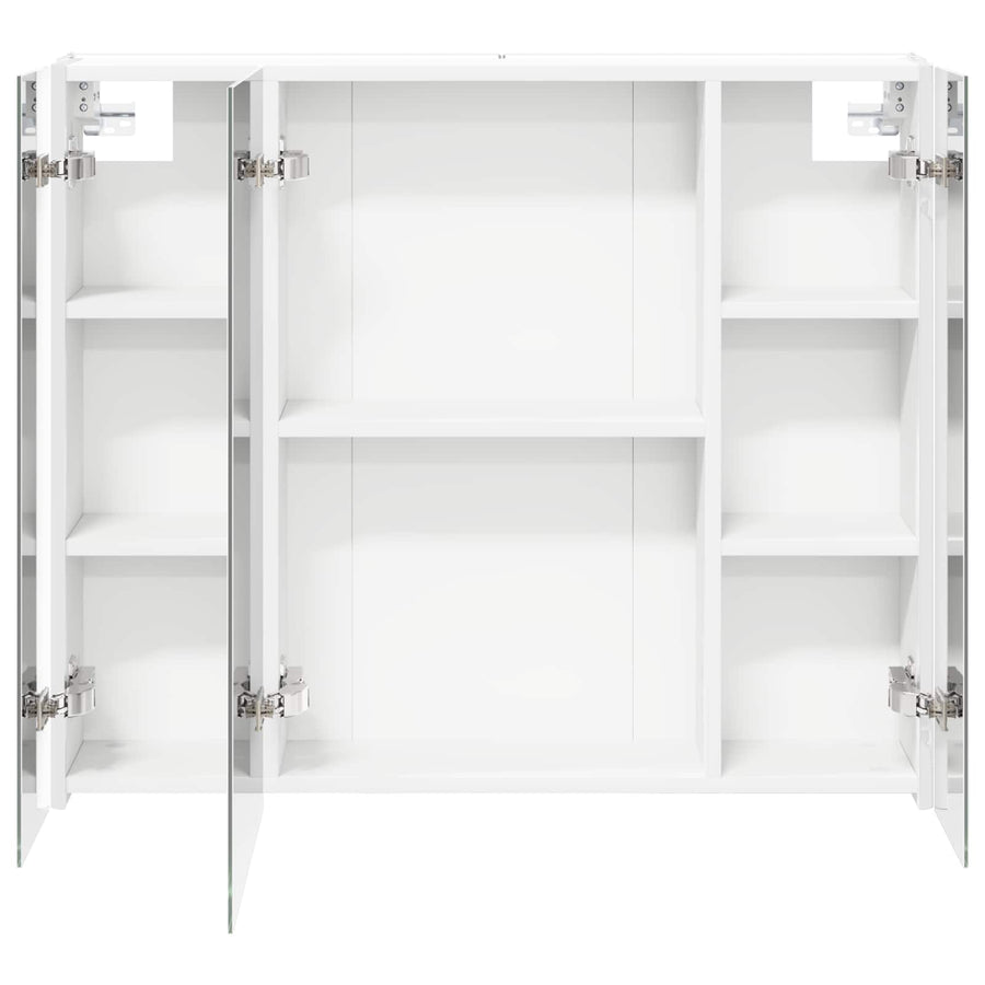 Badkamer spiegelkast voor Wit 83,5 x 15,5 x 70 cm Bewerkt hout