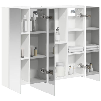Badkamer spiegelkast voor Wit 83,5 x 15,5 x 70 cm Bewerkt hout