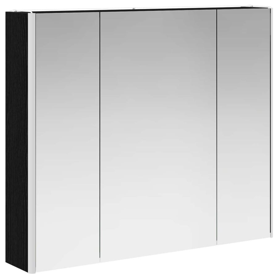 Badkamer spiegelkast Zwart Eiken 83,5 x 15,5 x 70 cm