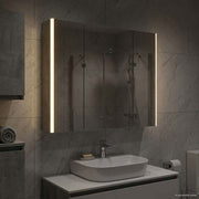 Badkamer spiegelkast 83,5x15,5x70 cm beton grijs