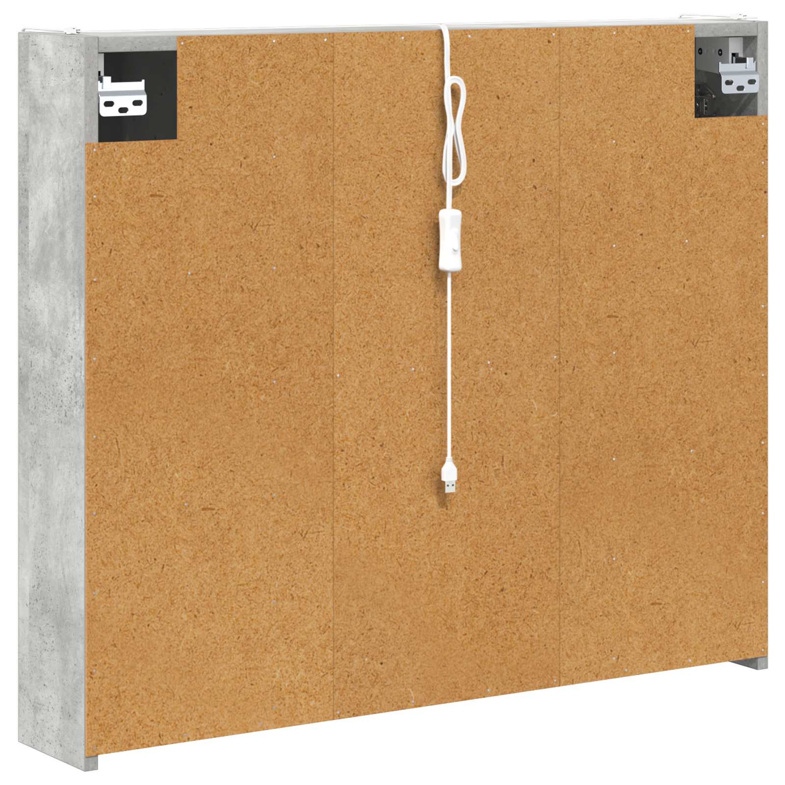 Badkamer spiegelkast Beton Grijs 83,5 x 15,5 x 70 cm