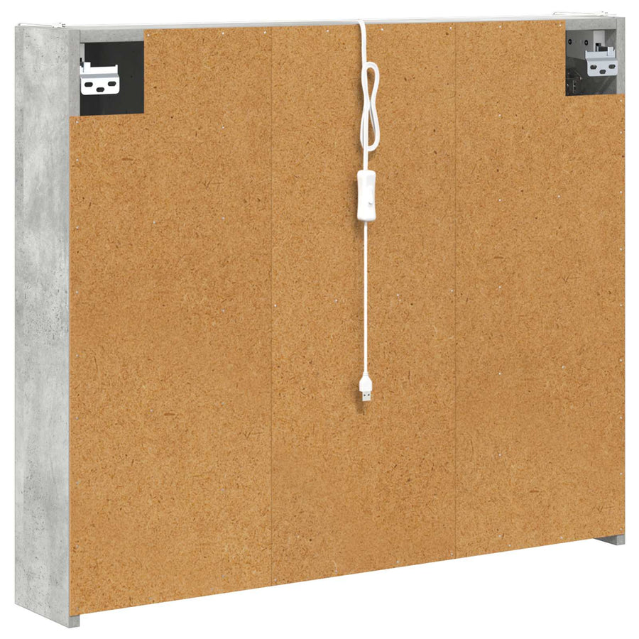 Badkamer spiegelkast Beton Grijs 83,5 x 15,5 x 70 cm