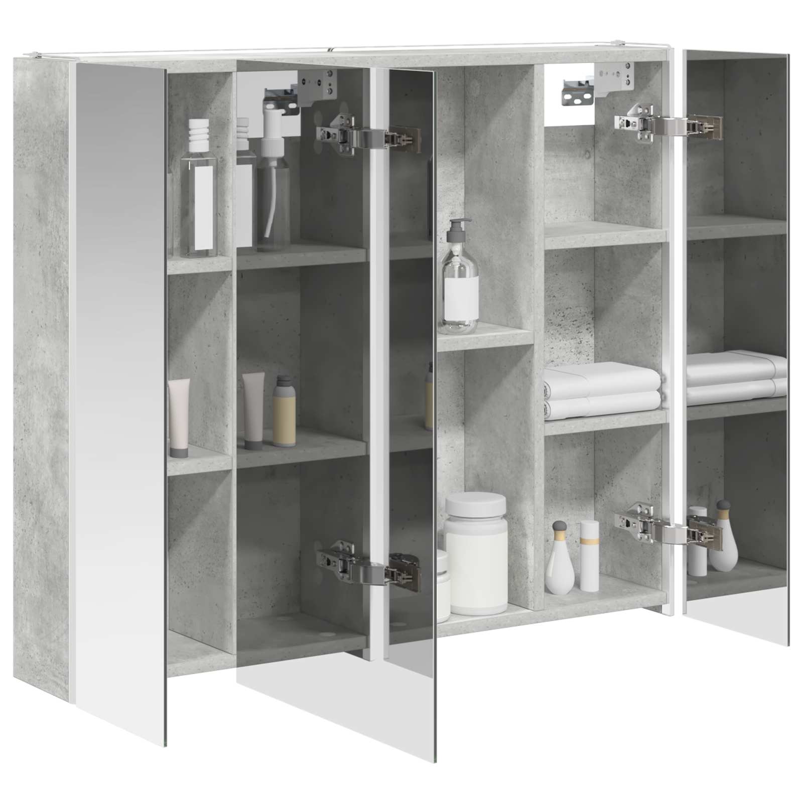 Badkamer spiegelkast Beton Grijs 83,5 x 15,5 x 70 cm