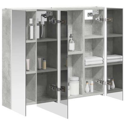 Badkamer spiegelkast Beton Grijs 83,5 x 15,5 x 70 cm