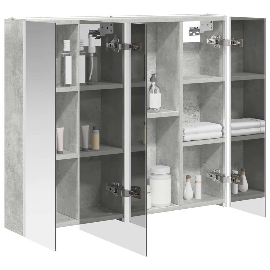 Badkamer spiegelkast Beton Grijs 83,5 x 15,5 x 70 cm