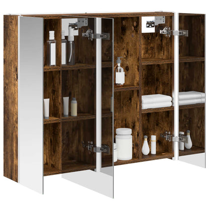 Badkamer spiegelkast Gerookt eiken 83,5 x 15,5 x 70 cm