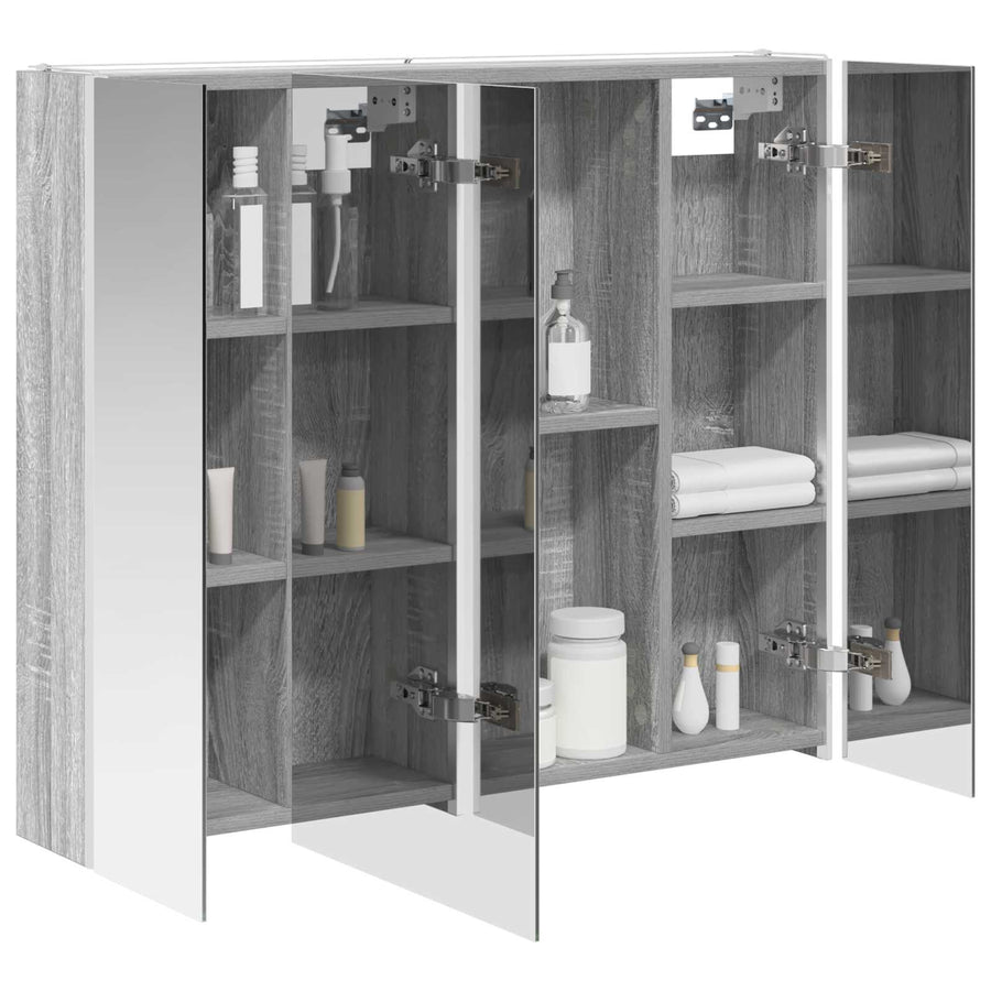 Badkamer spiegelkast Grijs Sonoma 83,5 x 15,5 x 70 cm