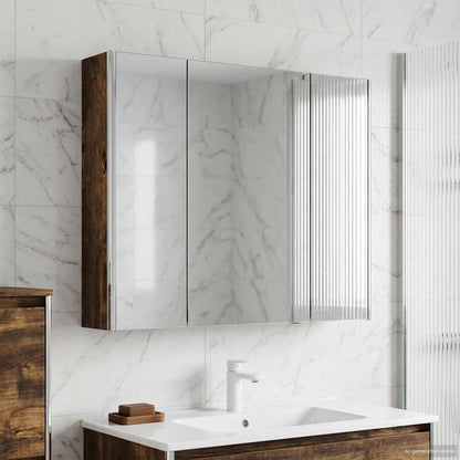 Badkamer spiegelkast Oudhout 83,5 x 15,5 x 70 cm Bewerkt hout