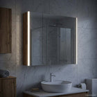 Badkamer spiegelkast 83,5x15,5x70 cm oudhout