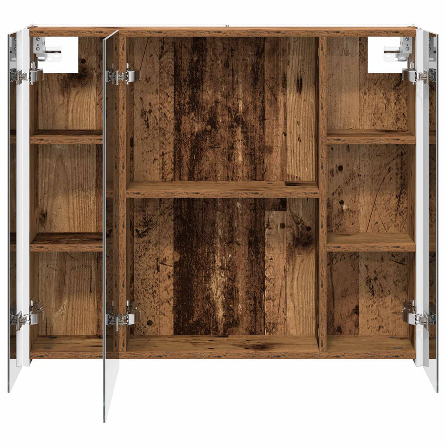 Badkamer spiegelkast Oudhout 83,5 x 15,5 x 70 cm Bewerkt hout