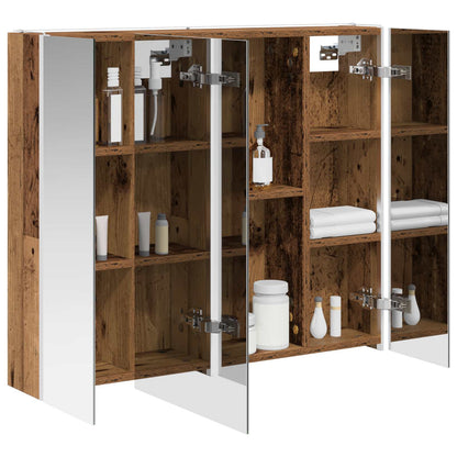 Badkamer spiegelkast Oudhout 83,5 x 15,5 x 70 cm Bewerkt hout