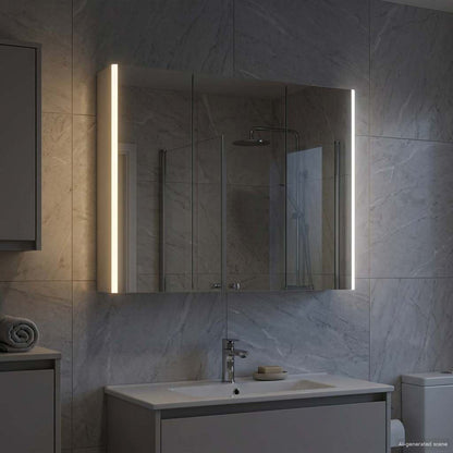 Badkamer spiegelkast voor Wit 103,5 x 15,5 x 70 cm
