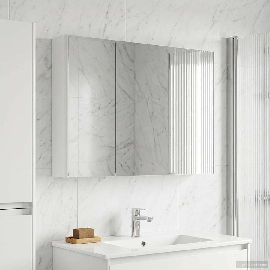 Badkamer spiegelkast voor Wit 103,5 x 15,5 x 70 cm