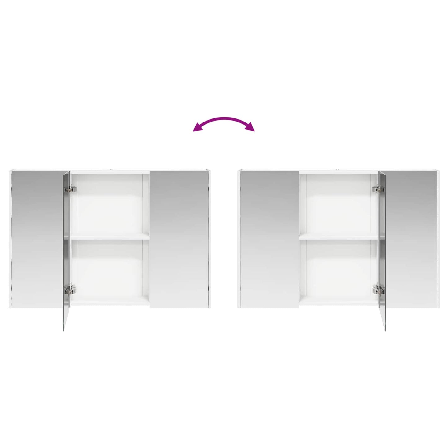 Badkamer spiegelkast voor Wit 103,5 x 15,5 x 70 cm