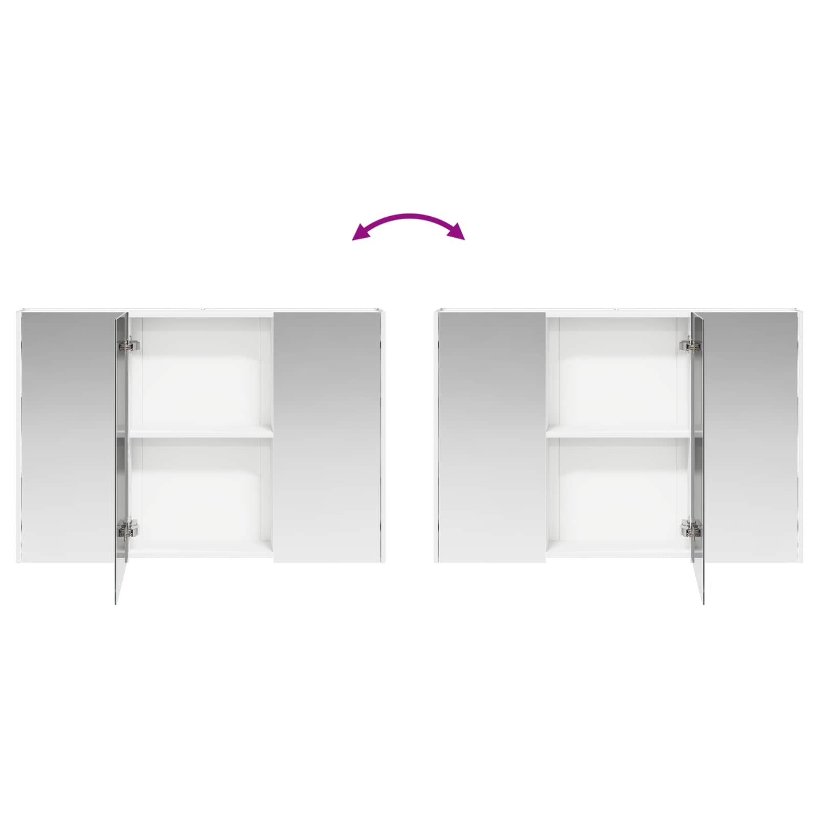 Badkamer spiegelkast voor Wit 103,5 x 15,5 x 70 cm