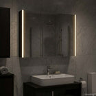 Badkamer spiegelkast zwart eiken 103,5x15,5x70 cm