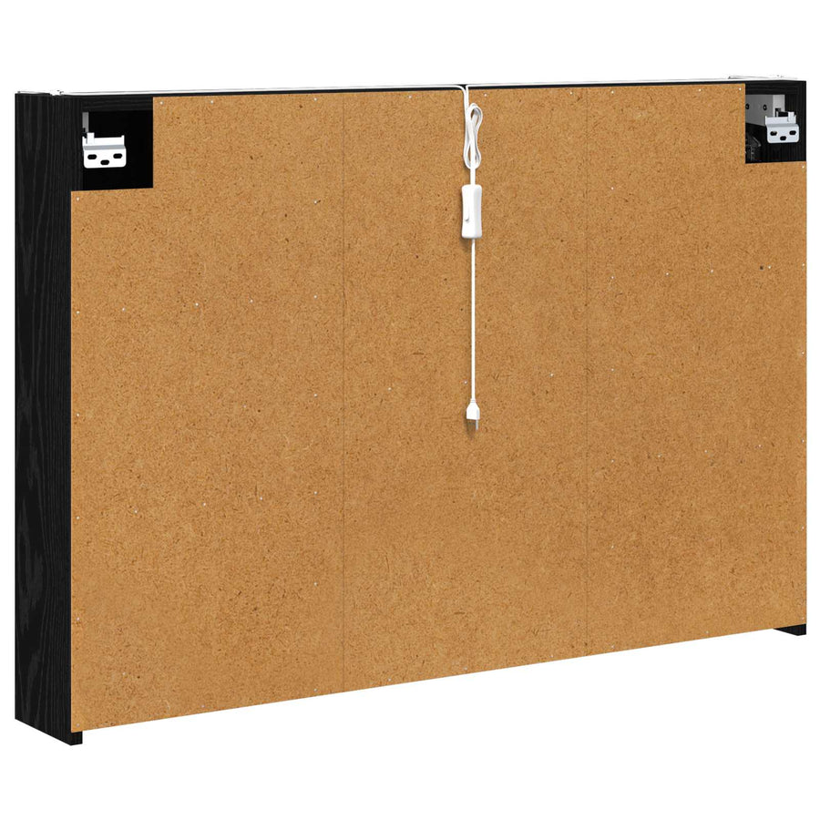 Badkamer spiegelkast Zwart Eiken 103,5 x 15,5 x 70 cm